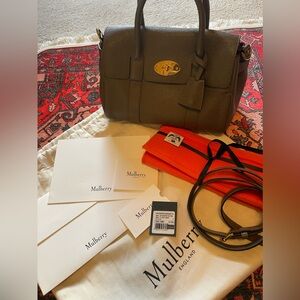 Small Mulberry Bayswater Satchel in Clay